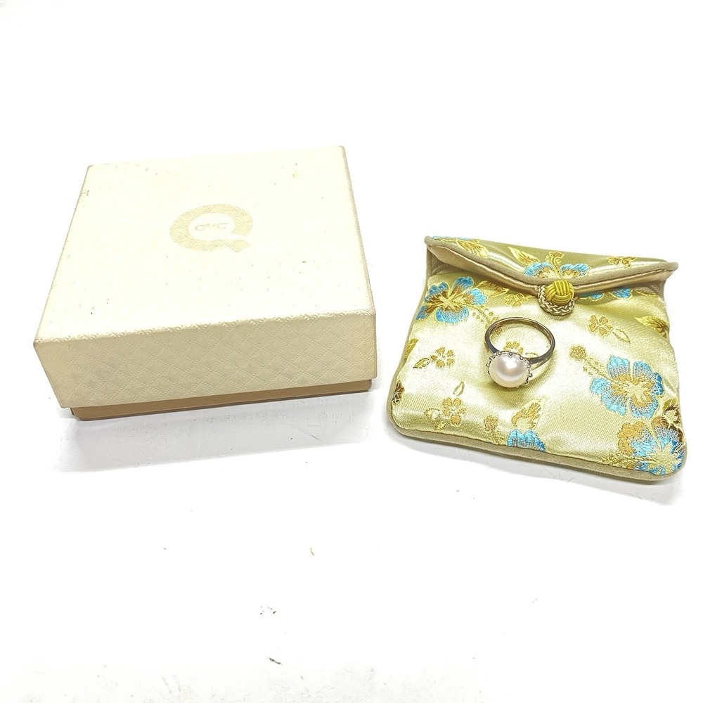 Honora 925 Cultured Freshwater White Pearl Ring Sz9.5
